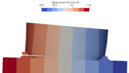 analysis of Wind turbine tower foundation interface gapping under extreme load