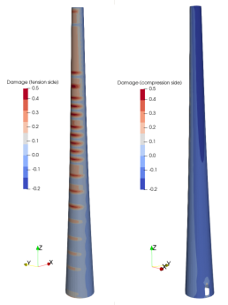 Analisi numerica elementi finiti di torri eoliche in calcestruzzo precompresso